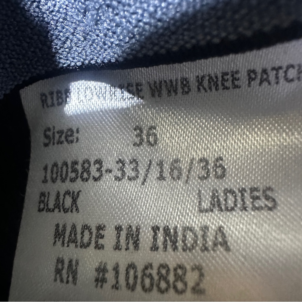 Men's Black Riding Pants Tuff Rider Size 36 - Picture 12 of 12